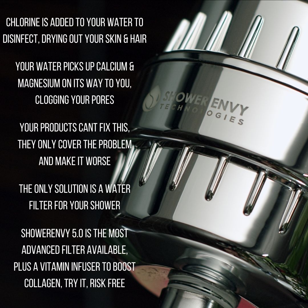REMOVE CHLORINE - IMPROVE SKIN/HAIR WITH SHOWERENVY