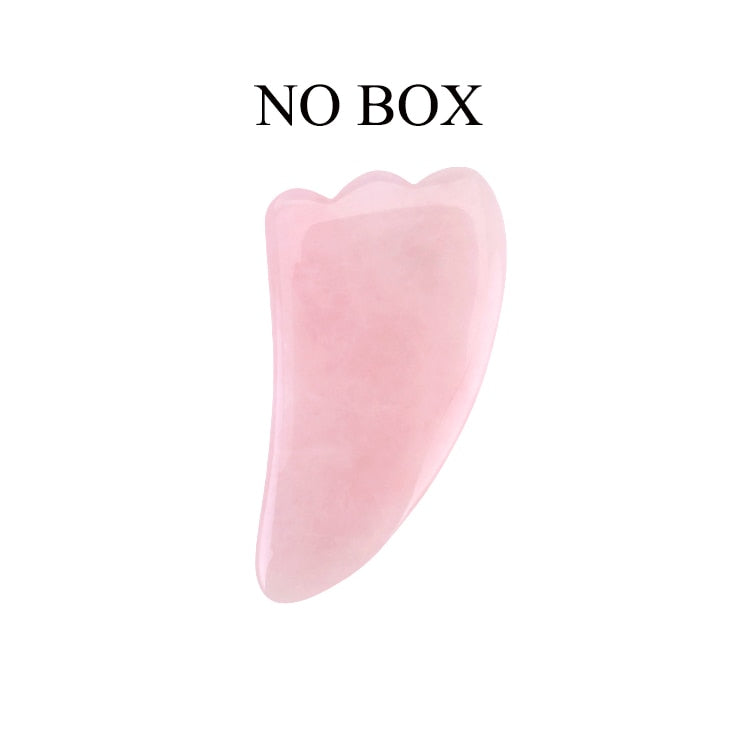 Natural Rose Quartz Roller Slimming Face Massager
