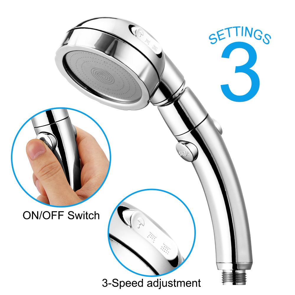 360 degree rotatable 3 Modes shower head