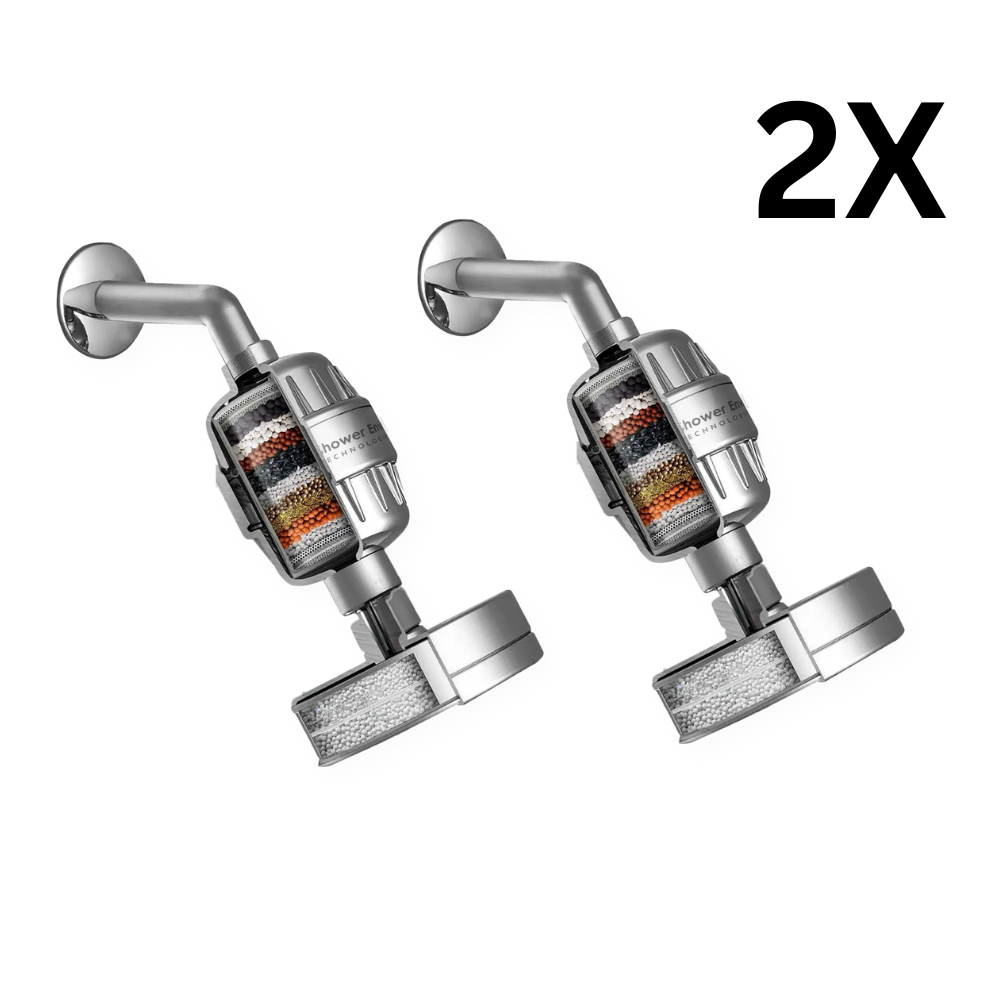 2x Showerenvy 5.0 Advanced Showerhead + Vitamin Infuser