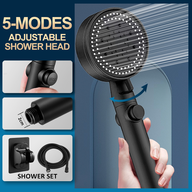 4x Showerenvy 3.0 5-Modes Pressurized Shower Head