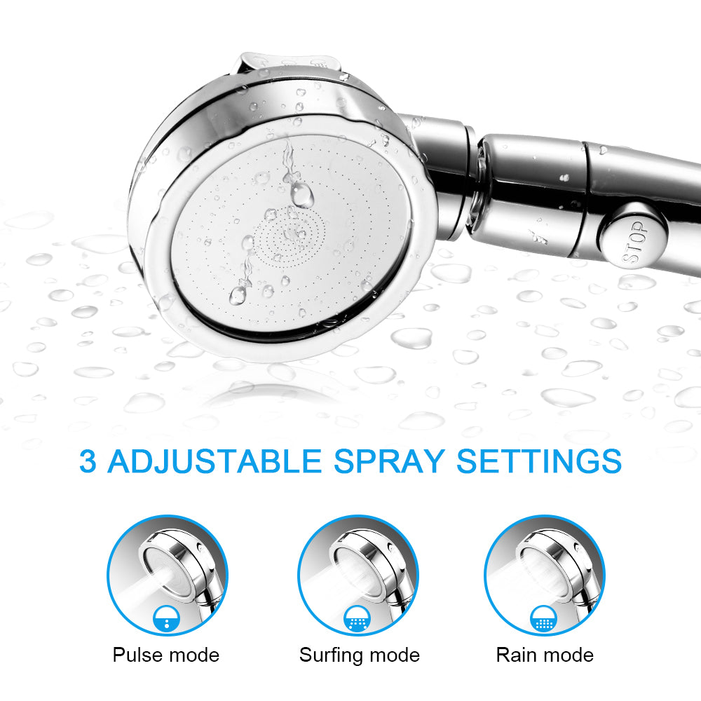 360 degree rotatable 3 Modes shower head