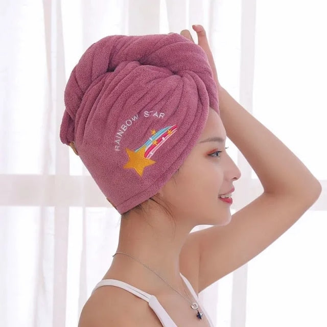 Microfiber Shower Cap Towel For Women